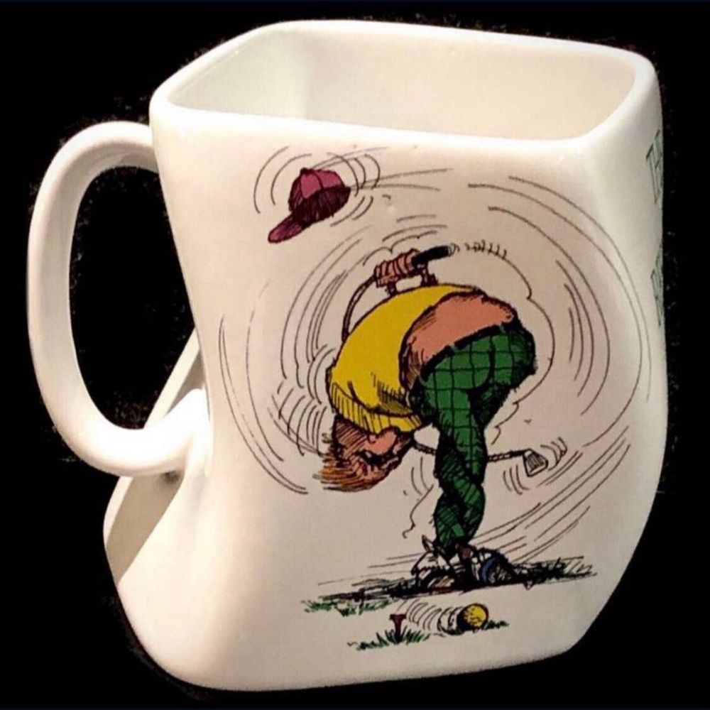 Funny Golf Gift Coffee Mug with Unique Shape